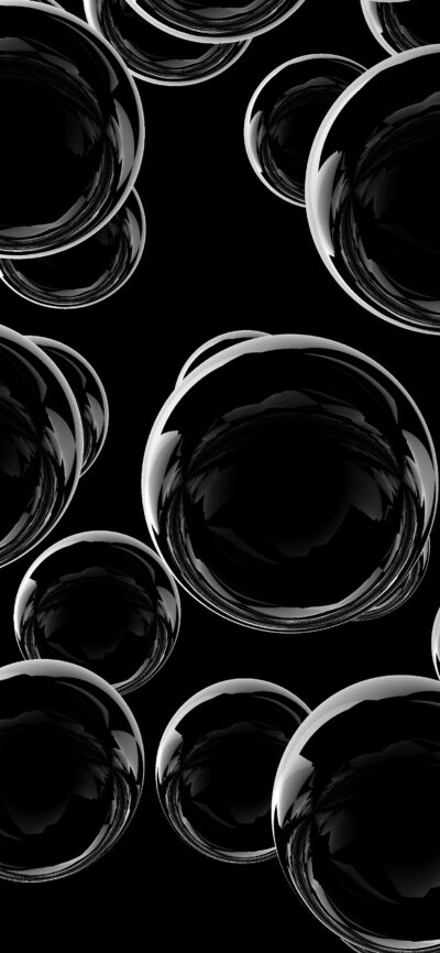 Black and White Bubbles - Wallpapers Central